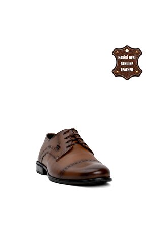 Elit BtGV05 Erkek Hakiki Deri Klasik Ayakkabı Taba