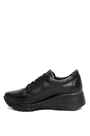 Mammamia D24YA-3730 Kadın Deri Casual Ayakkabı Siyah