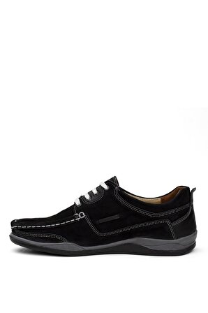 Elit Syf999-1N Erkek Hakiki Deri Casual Ayakkabı Siyah
