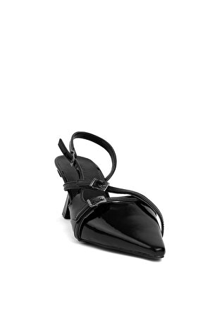 Feles 001-708R Kadın Klasik Topuklu Ayakkabı Siyah