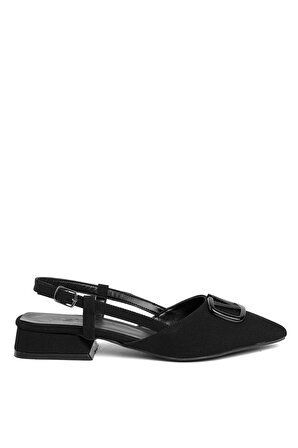 Feles 001-902T Kadın Klasik Topuklu Ayakkabı Siyah