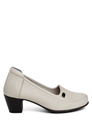 Mammamia D24YA-3840 Kadın Klasik Topuklu Ayakkabı Gri