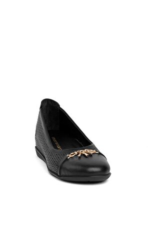 Mammamia D24YA-475 Kadın Deri Casual Ayakkabı Siyah