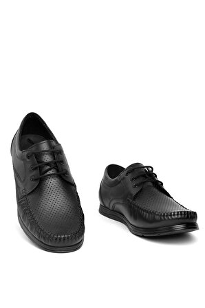 Elit 24YNbl1051C Erkek Hakiki Deri Casual Ayakkabı Siyah
