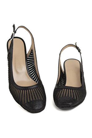 Miss Park Moda PM283 K8662 Kadın Topuklu Ayakkabı Siyah