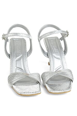 Miss Park Moda PM161 K200/2 Kadın Abiye Ayakkabı Gümüş