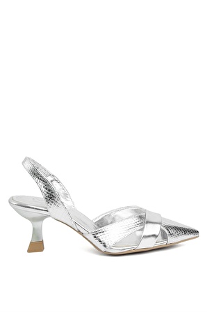 Beety BY196.503 Kadın Klasik Topuklu Ayakkabı Gümüş