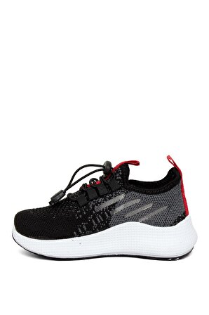 Elit EYL507 Patik Erkek Çocuk Yürüyüş Ayakkabısı Siyah - Kırmızı