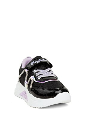 Elit PRZ2415 Filet Kız Çocuk Yürüyüş Ayakkabısı Siyah - Lila