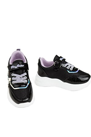 Elit PRZ2415 Filet Kız Çocuk Yürüyüş Ayakkabısı Siyah - Lila