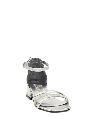 Minican BR F 116 Filet Kız Çocuk Abiye Ayakkabı Gümüş