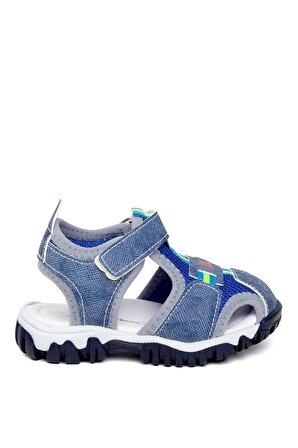 Minican ŞA B 023 Bebe Erkek Çocuk Düz Sandalet Mavi