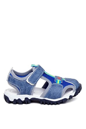 Minican ŞA P 023 Patik Erkek Çocuk Düz Sandalet Mavi