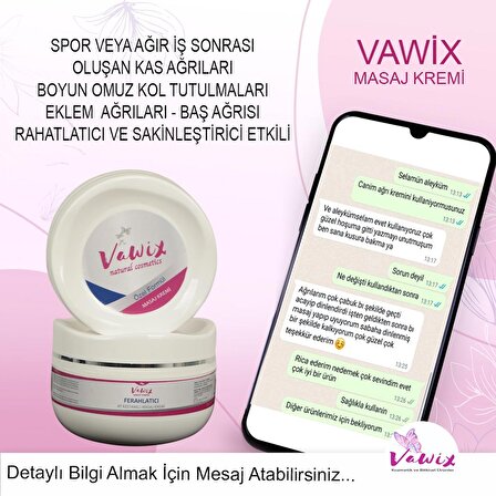 Vawix Ağrı Kesici Rahatlatıcı Masaj Kremi - 300 ML.