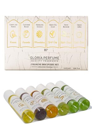 Gloria Perfume Parfümlü 80 Derece Pet Şişe 25 ml 6 Adet Kolonya