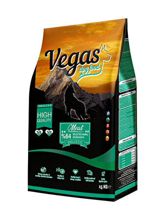 Vegas Etli (protein %18) Yetişkin Köpek Maması 15 kg
