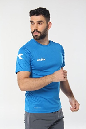 Diadora Nacce Erkek Mavi T-Shirt - 16TSR05