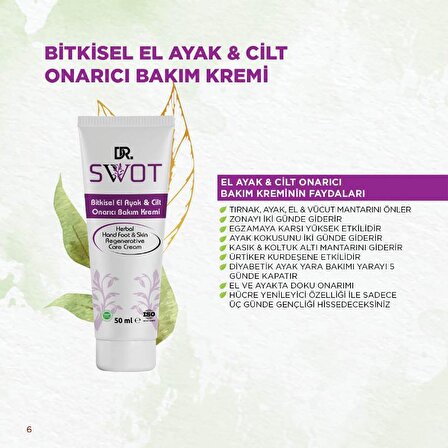 DR.SWOT BİTKİSEL EL AYAK & CİLT ONARICI BAKIM KREMİ