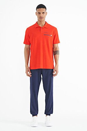 Fiesta Yazı Baskılı Standart Form Polo Yaka Erkek T-shirt - 88236 | M