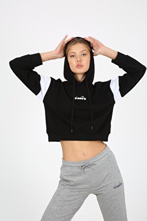 Diadora 176473-80013 W Lifestyle Crop Hoody Kadın Sweatshirt