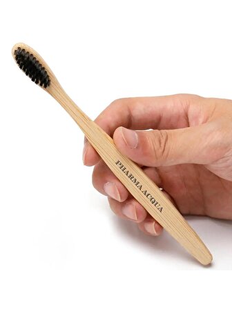 Pharma Acqua 3'Lü Diş Fırçası Set - Antibakteriyel Doğal Bambu Hassas Diş Etleri İçin Yumuşak Diş Fırçası