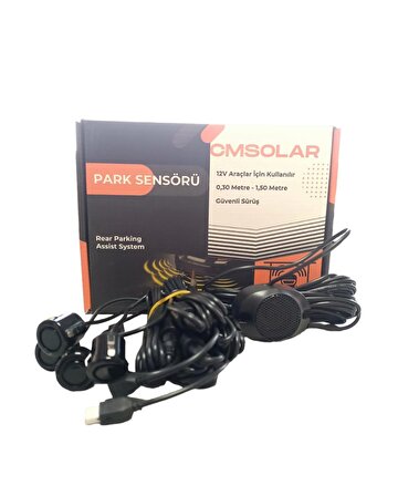 CMSOLAR Park Sensörü 18mm Siyah Ses İkazlı (Buzerli)