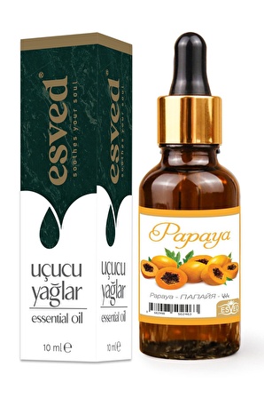 Papaya Kokusu Saf Esansiyel Uçucu Yağ Buhurdanlık Yağı Difüzör Esansı Aromaterapi Ortam Koku 10ml