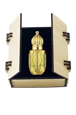 Kabe Örtüsü Kokusu 6Ml Premium Gold Rollon Cam Parfüm Şişe Ve Kadife Süngerli Akçaağaç Ahşap Kutu
