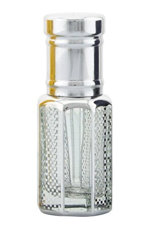 Parfüm Esans Cam Şişesi Silver Boş Esans Şişesi 3 Ml. Premium A114-3ML-2