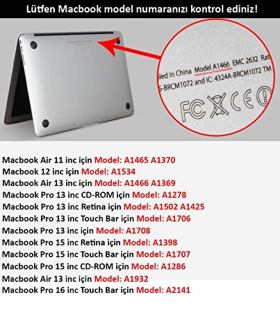 Codegen Apple 13" Macbook Air 2020 (M1) A2337 Mavi Mermer Kılıf Koruyucu Kapak CMATM-133BM