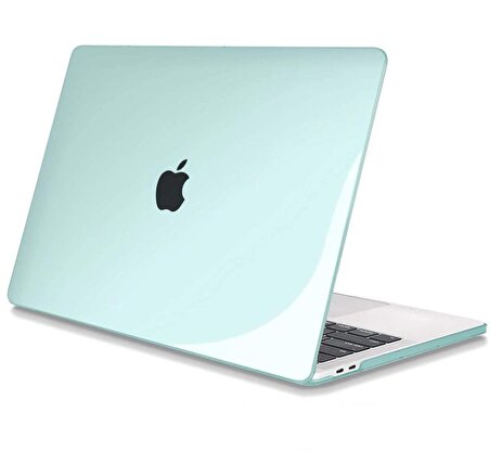 Apple 13" Macbook Air M2 A2681 Kristal Yeşil Kılıf Koruyucu Kapak CMMA-136GR