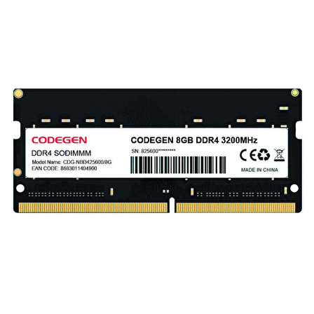 Codegen 8GB DDR4 3200MHz Notebook Ram CDG-NBD425600/8G