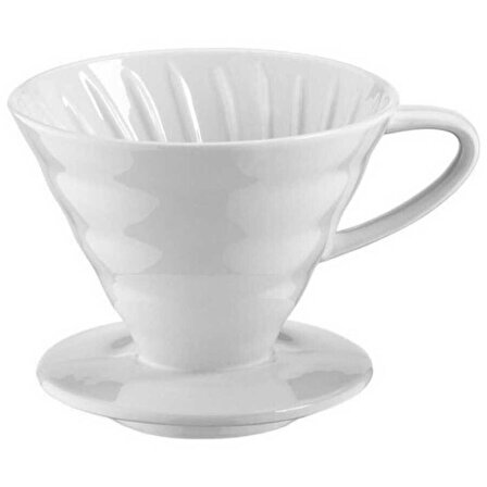 Epinox Seramik Dripper Kahve Demleme Beyaz EPX-FSB-2