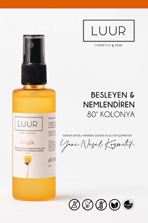 Luur Cosmetics & More Delight Çiçeksi 80 Derece Pet Şişe 75 ml Kolonya