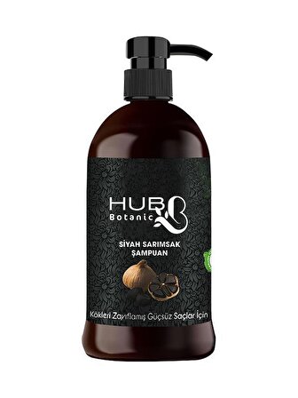 Hubb Botanic Siyah Sarımsaklı Tuzsuz Şampuan 700 ml
