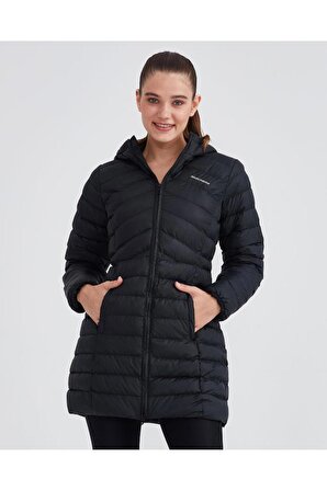 Skechers Kadın Mont W Essential Maxi Length Hooded Jacket Kadın Siyah Mont S212005-001