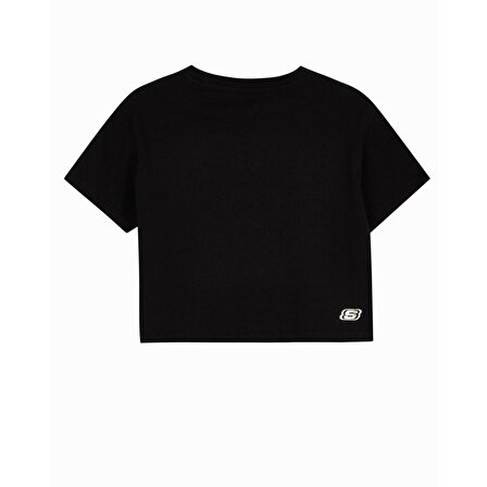 Skechers S221460-001 W Graphic Tee Shiny Logo Kadın T-Shirt