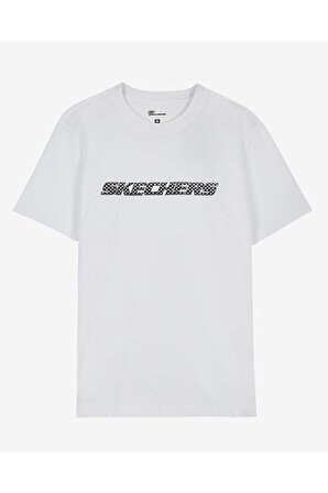Skechers S212960-102 M Graphic Tee Big Logo T-Shirt Erkek T-Shirt