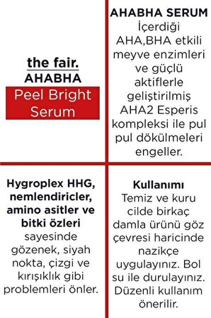 the fair. Ahabha Leke Serumu Ve Bariyer Güçlendirici Bakım Kremi Seti