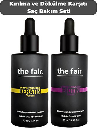the fair. Dökülme ve Kırılma Karşıtı Vegan Saç Bakım Seti 100 ML 