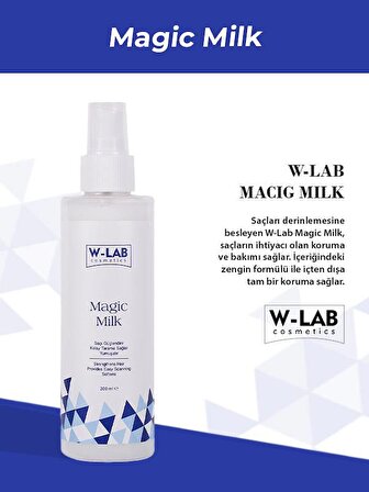 W-Lab Kozmetik Magic Milk Proteinli Saç Bakım Sütü 200 ML