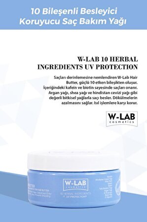 W-Lab Kozmetik 10 Bileşenli Besleyici Koruyucu Saç Bakım Yağı 250 ML