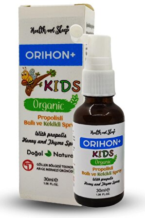 Orihon+ Kids Organik Propolisli Doğal Boğaz Spreyi 30ml (Çocuklar İçin)