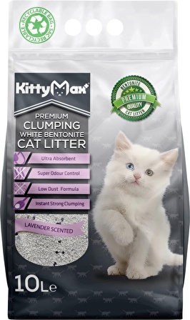 KittyMax Lavanta Kokulu Kalın Taneli Kedi Kumu 10 lt