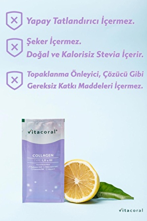 Collagen 30'lu Saşe - 10.000 Mg Kollajen Tip 1-2-3 - Cilt, Kas Ve Eklemler Için