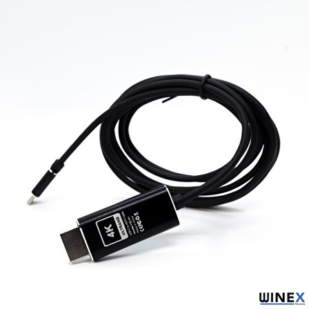 Global Type-C to 4K Ultra HD 60Hz HDMI 2m Görüntü Aktarım Kablosu WNE0080