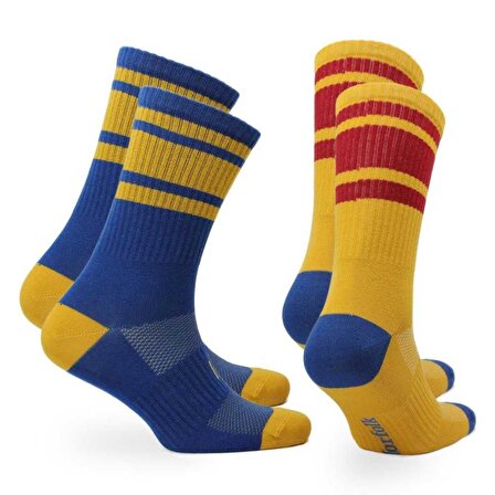 RETRO Günlük Çorap (%80 Pamuk) Tarzını Yansıt 2'li Paket 