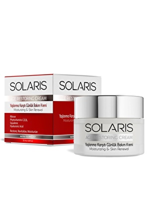 Solaris Yaşlanma Karşıtı Hyalüronik Asit 30 Yaş + Gece-Gündüz Yüz ve Boyun Kremi 50 ml 