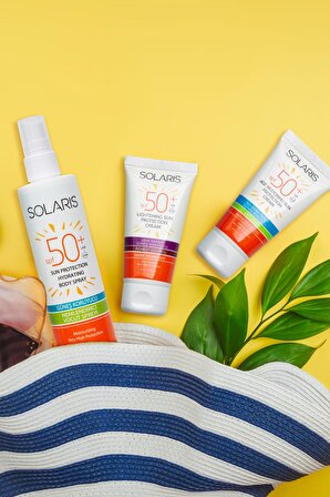 Solaris Lightening Sun Protection 50+ Faktör Aydınlatıcı-Leke Karşıtı Tüm Cilt Tipleri İçin Renksiz Yüz Güneş Koruyucu Krem 50 ml