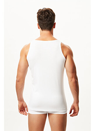 Dosxx Özel Kot Çantalı Elegant Modal Elastan Soft Beyaz 2'li Atlet